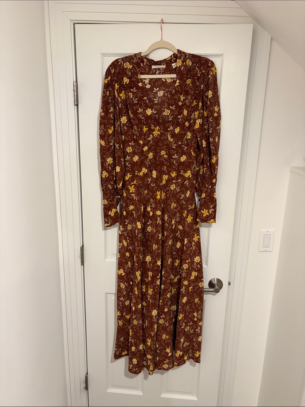 ALTERED NWOT Doen Blossom Dress in Cherrywood Winding Vine Floral Sz M - Picture 2 of 8